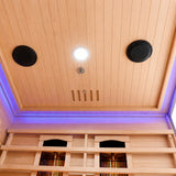 Sauna Dwuosobowa Infrared Domowe Spa na 2 Osoby Narożna Czarna Solara Lux