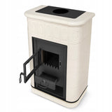 Piec Kominek Kaflowy Piecyk Koza Ceramiczny Stalowy Obudowa z Kafli 9 kW