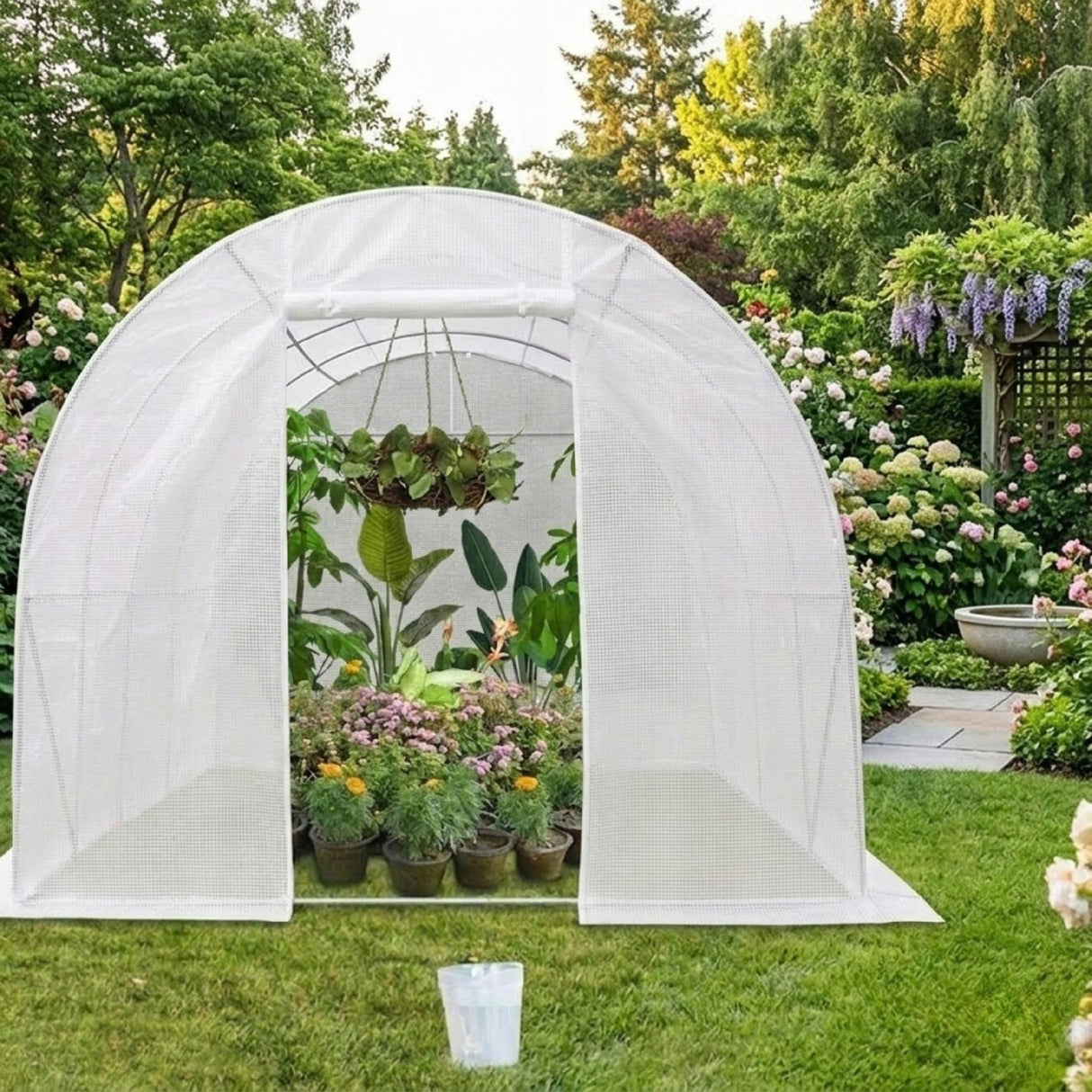 FOLIA ZAMIENNA Do Tunelu Tunel Foliowy Ogrodowy 24 m² 3x8x2m | WZMOCNIONA