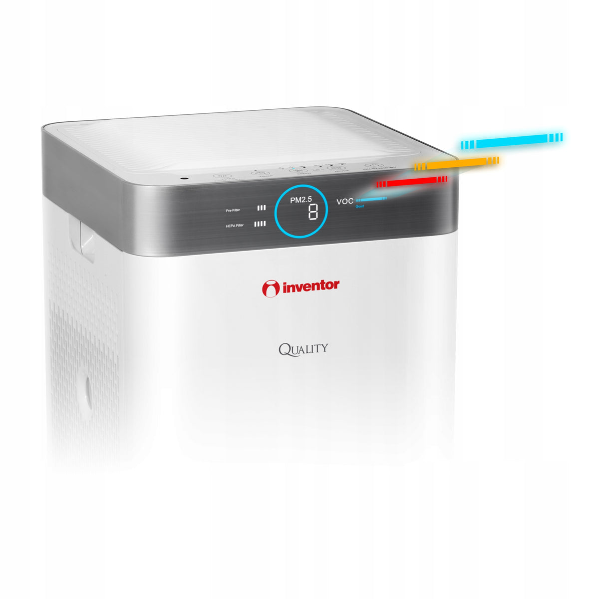 Oczyszczacz Powietrza Inventor Quality 550 Biały Cichy z Filtrem HEPA 85m2