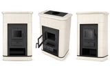 Piec Kominek Kaflowy Piecyk Koza Ceramiczny Stalowy Obudowa z Kafli 9 kW