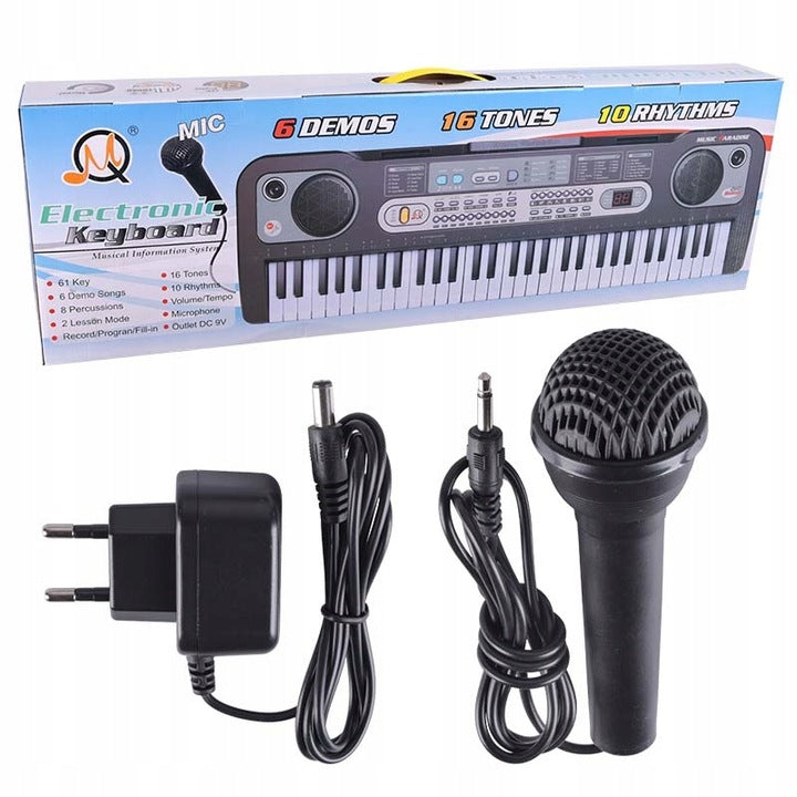 KEYBOARD Prezent Dla Dzieci Organy Pianino Klawisze z Mikrofonem | Karaoke
