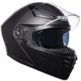 Kask Szczękowy Motocyklowy pod Interkom Blenda Czarny Met Rozmiar XS