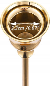 Złote Świeczniki Vintage Zestaw 3 Szt. w Różnych Rozmiarach 15/18,5/23,5 cm