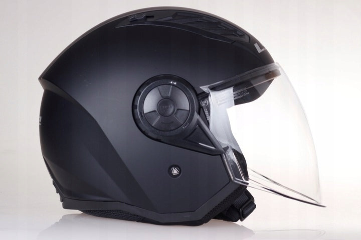 Kask Motocyklowy Otwarty LS2 AIRFLOW II Kask Solid Black Mat XXXL