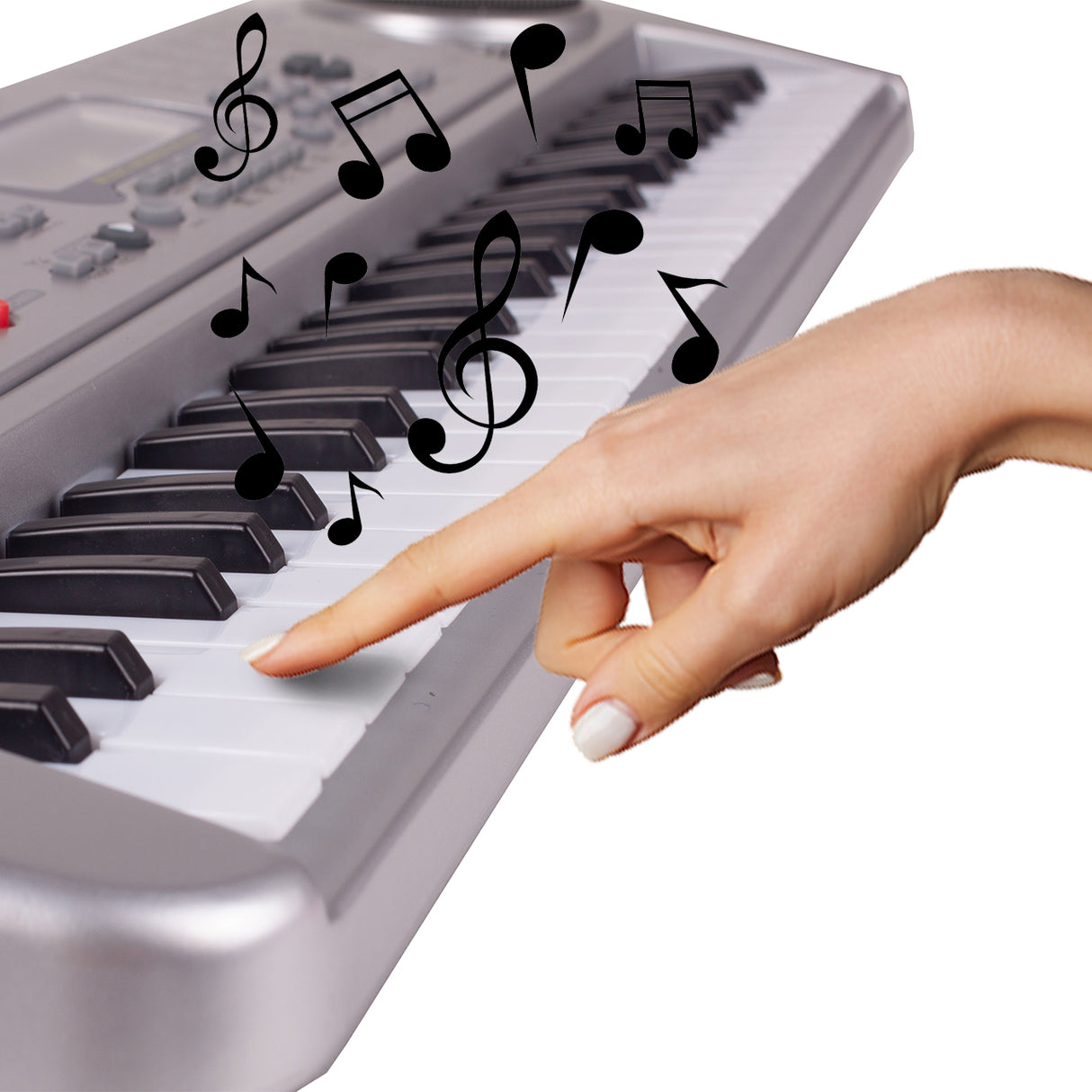 Keyboard Pianinko z Mikrofonem Organy 54 Klawisze do Grania Wyświetlacz Led