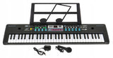 Keyboard Organy dla Dzieci Organki Stojak na Nuty Mikrofon do Nauki Gry