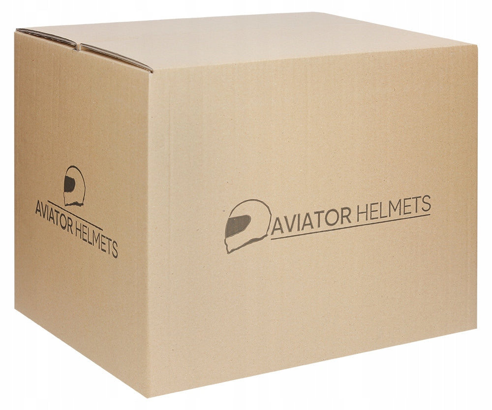Kask Motocyklowy Młodzieżowy Otwarty Aviator ST XXL 63-64 cm Czarny Mat