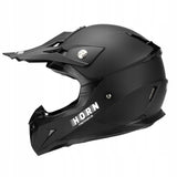 Kask Motocyklowy Cross Horn Enduro Quad Crossowy Czarny Matowy XS + Google