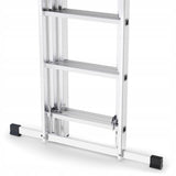 Drabina Aluminiowa produkt POLSKI + GRATIS Wielofunkcyjna 3x8 stopni
