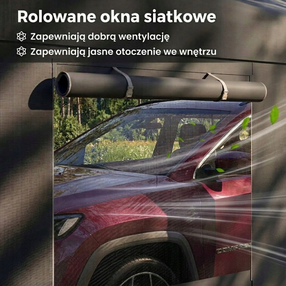 Garaż Namiotowy Magazynowy Wiklinowy Wiata Odporny na Zimę Samochodu 17m2