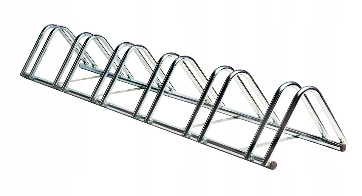 Stojak Rowerowy Parking Na Rower Rowery Ocynkowany Srebrny 6 Miejsc
