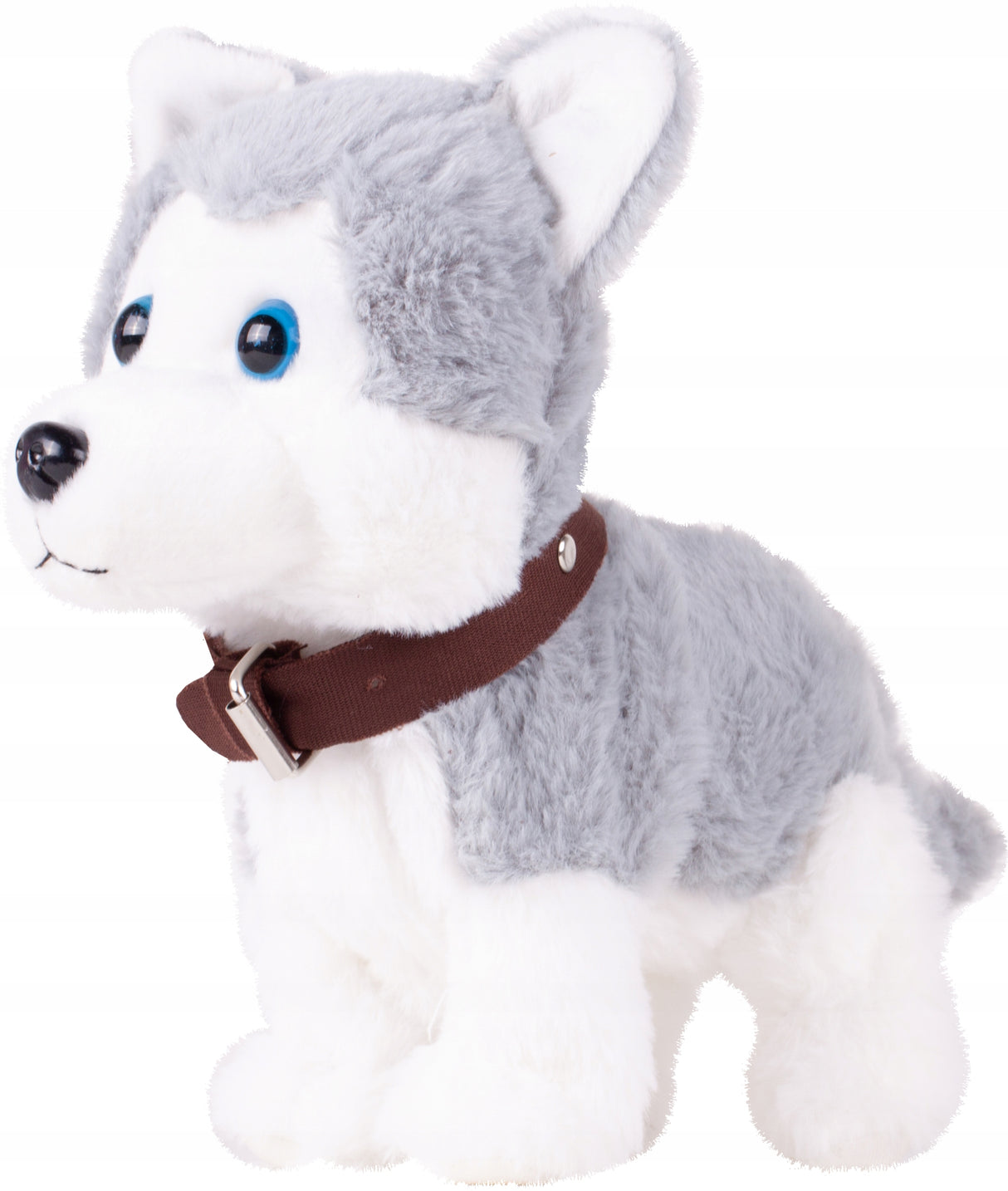 Piesek Husky Sterowany Głosem Interaktywny Pies Zabawka Pluszak dla Dzieci