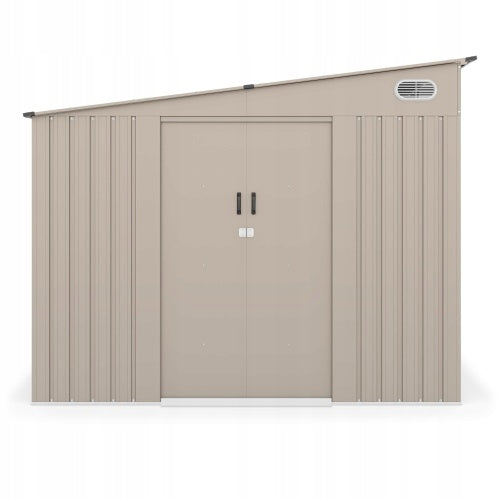 Domek Ogrodowy UNIWERSALNYM Jednospadowym Dachem Antracyt 247x311cm 7,19m²