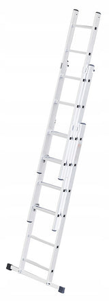 Drabina Aluminiowa produkt POLSKI + GRATIS Wielofunkcyjna 3x8 stopni