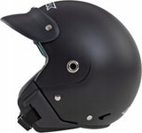 Kask Motocyklowy Młodzieżowy Otwarty Aviator ST XL Czarny Mat