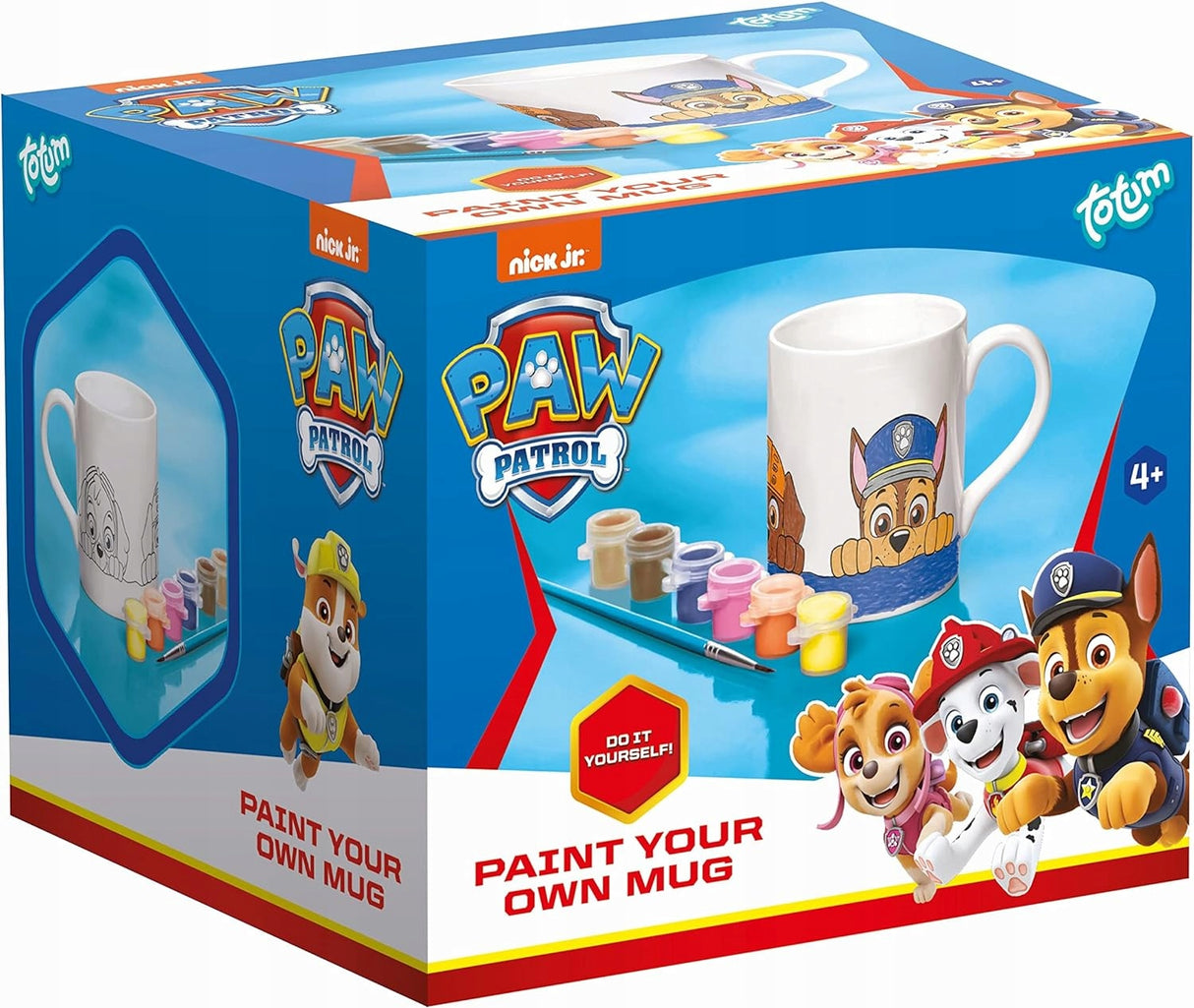 Ceramiczny kubek do malowania farbami Psi Patrol Prezent Święta Do Dziecka