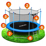 TRAMPOLINA OGRODOWA (365-374cm) 12ft NEOSPORT model 2024