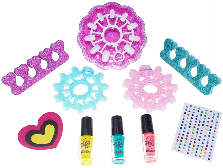 Zestaw Do MANICURE Malowania Paznocki Dla Dzieci