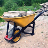 Taczka Budowlana Ogrodowa Mocna Misa Stalowa 500KG Udźwigu 170L Pojemności