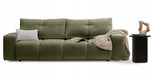 Sofa z Funkcją Spania Pojemnikiem Oliwkowo-Zielona Tkanina Perfect Harmony