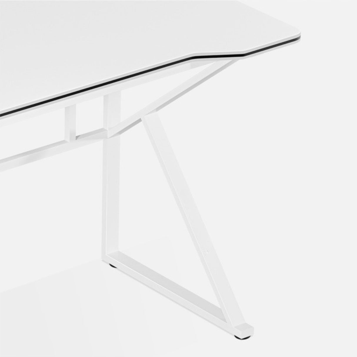 Biurko Gamingowe Młodzieżowe Komputerowe Biurowe Płyta MDF Białe 120 cm