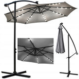 Parasol Tarasowy Lehmann Flash 350 cm Wysięgnik I Pokrowiec Regulowany LED