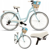 Rower Miejski Damski Lekki Damka SHIMANO 7 WARIANTY Koło 28" Cali