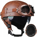 Kask Motocyklowy Retro Unisex Mężczyźni Kobiety Pół Twarzowy Rozmiar L
