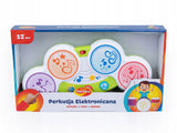 PERKUSJA ELEKTRONICZNA DLA DZIECI BĘBENEK ŚWIECI
