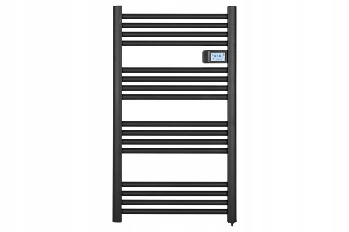 Grzejnik Łazienkowy Aluminium Drabinka Elektryczny Programator Czarny 500 W