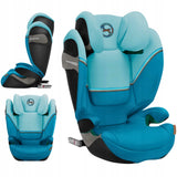 Fotelik Samochodowy Beach Blue 100-150 cm 15-50 KG Podstawka dla Dziecka