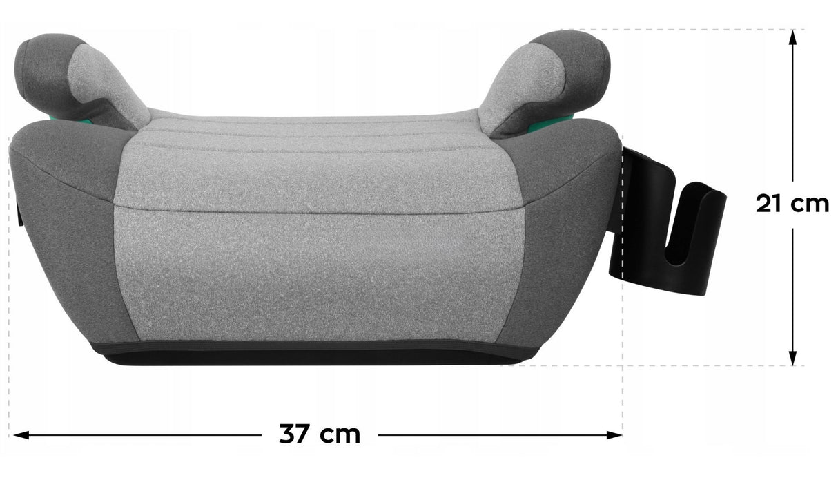 Fotelik Samochodowy Podstawka ISOFIX Szary i-Size 15-36 kg 125-150 cm