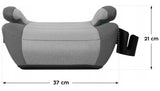 Fotelik Samochodowy Podstawka ISOFIX Szary i-Size 15-36 kg 125-150 cm