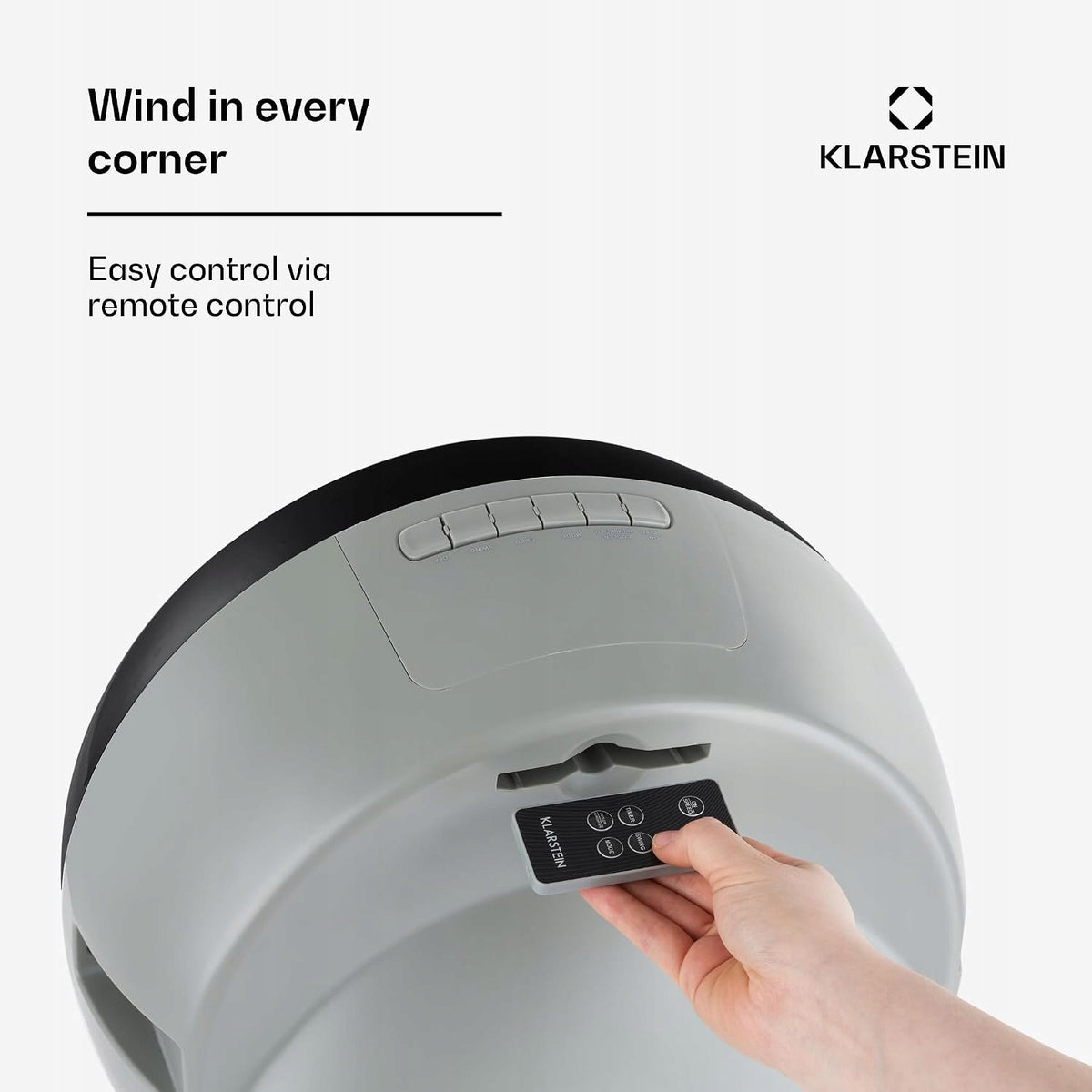 Klimator KlarsteinWhirlwind 110W Przenośny Mobilny Czarny Nawilża Powietrze
