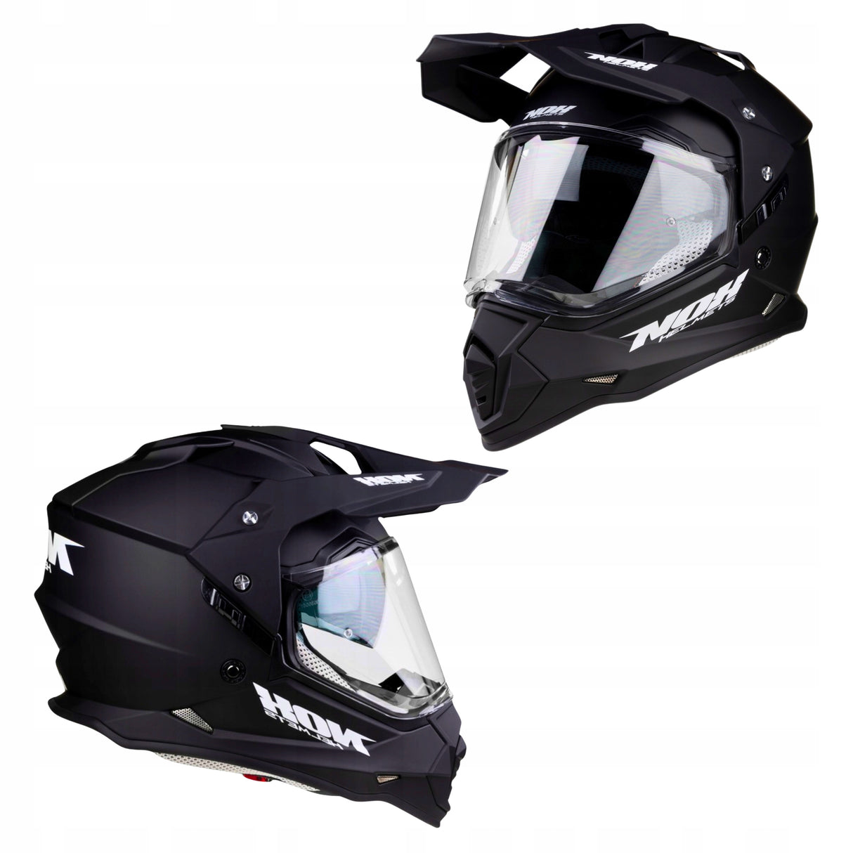 Kask Motocyklowy Cross Kask na Crossa System Pinlock Czarny XS