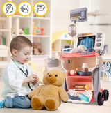 Zestaw Lekarski Akcesoria na Wózku Mały Lekarski EKG Akcesoria Duży Doktor