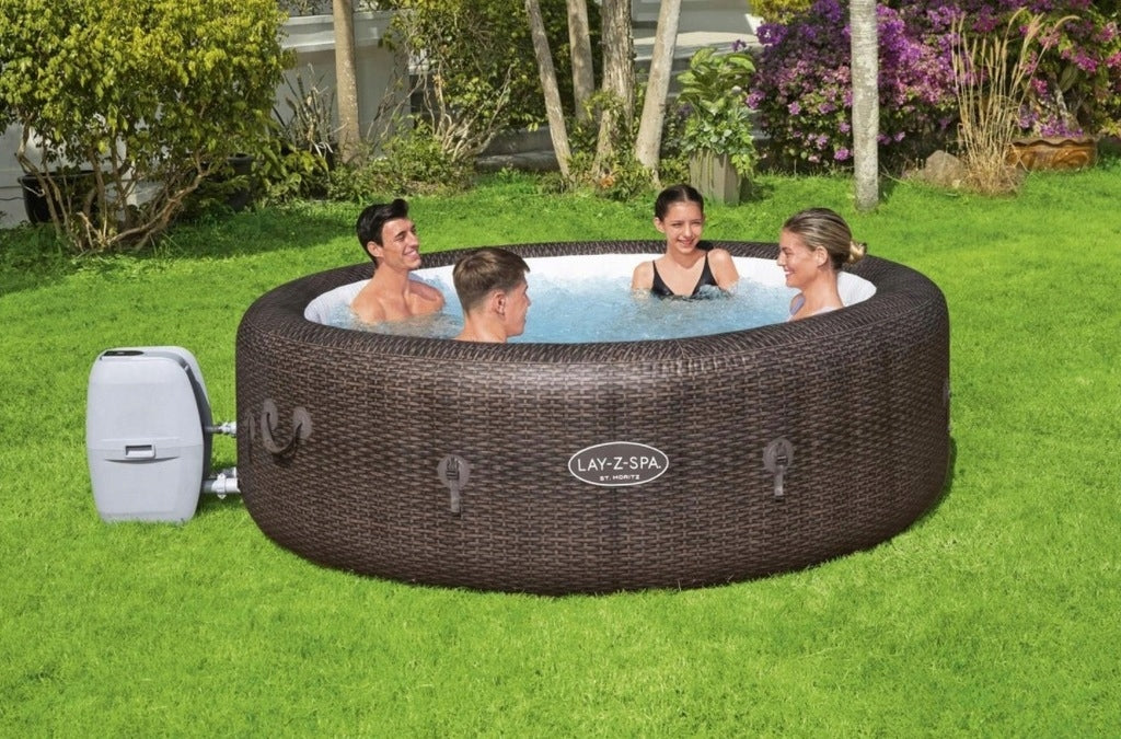 Basen z Hydromasażem 5-7-osobowy Nadmuchiwany Okrągły 1190l 216 x 71 cm