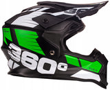 Kask Cross Enduro L/XL Homologacja EU Lekki Deflektor MTB Quad Zielony