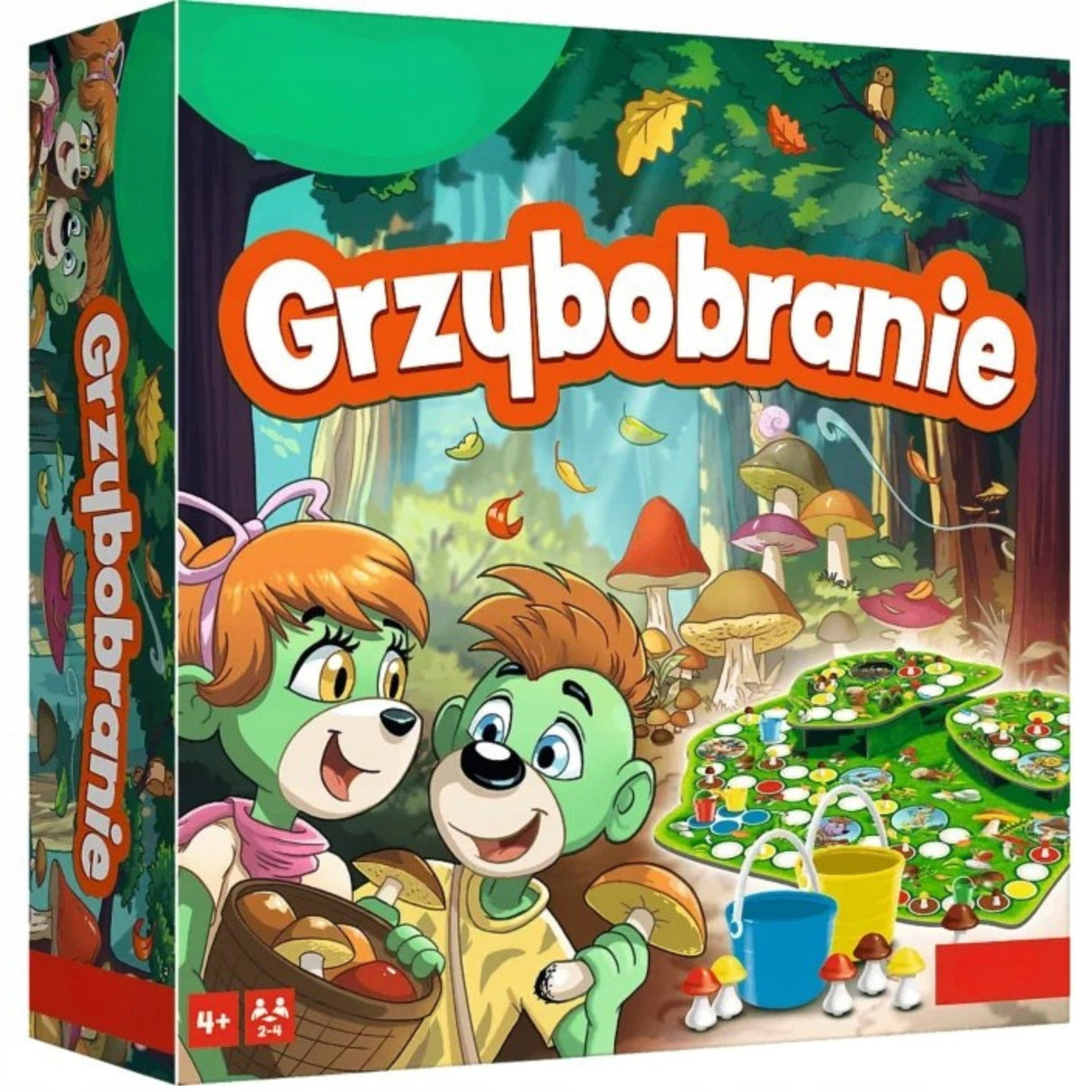 Gra Planszowa Rodzinna Zabawa Dla Dzieci Grzybobranie Od 4 Lat