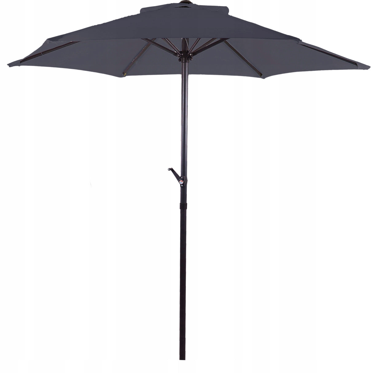 Składany Duży Parasol Ogrodowy 300Cm Na Taras Balkon Ciemny Szary Porządny