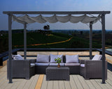 Pergola Ogrodowa Tarasowa Szara Dach Altana Pawilon Dach 3x4 M