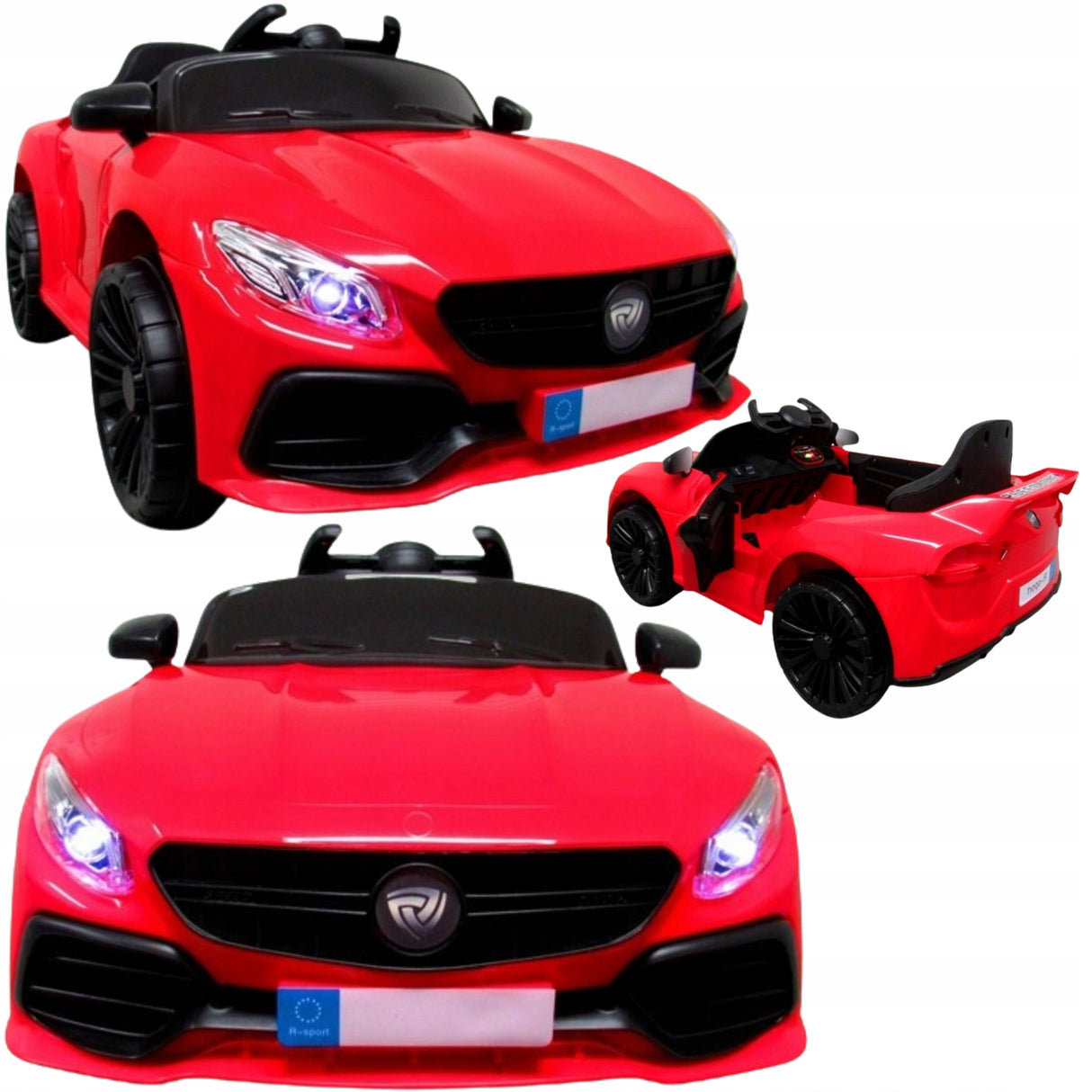 Sportowe Auto na Akumulator Cabrio Z6 2 Silniki Zdalnie Sterowany Czerwony