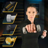 Hantle do Ćwiczeń Ciężarki Fitness Hantelki Zestaw Hantli Ciężarków Stojak