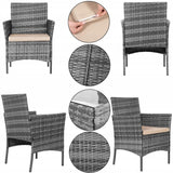 Meble Ogrodowe Zestaw Sofa Stolik Fotele Rattanowe Komplet Mebli Na 5 Osób
