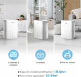 Osuszacz Powietrza Anti-Mould 12L Inteligentny Pochłaniacz MIDEA MOD 2025