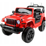 JEEP LT Off Road 4x4, Auto na Akumulator 4 Amortyzatory Czerwony 12V 7Ah