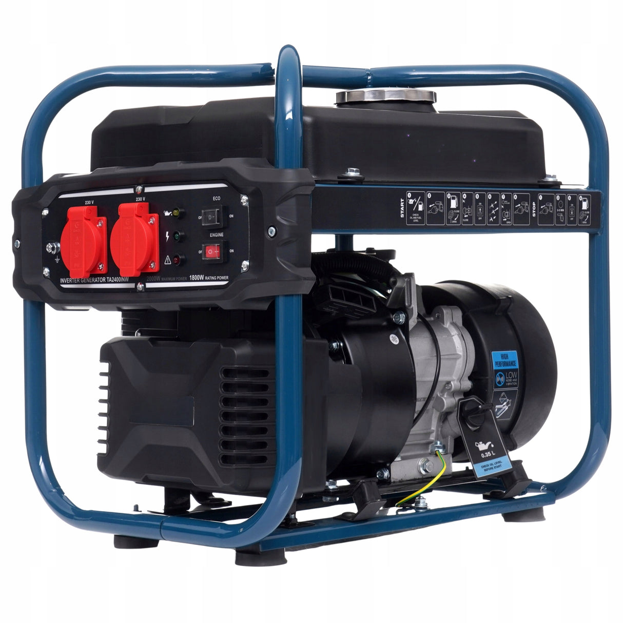 Agregat Inwertorowy 2000W Cichy Generator Prądu Zestaw + Gratis