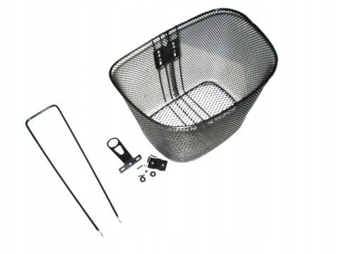 Rower Miejski Męski Lekki Aluminiowy Bagażnik + Kosz Koła 26" Czarny