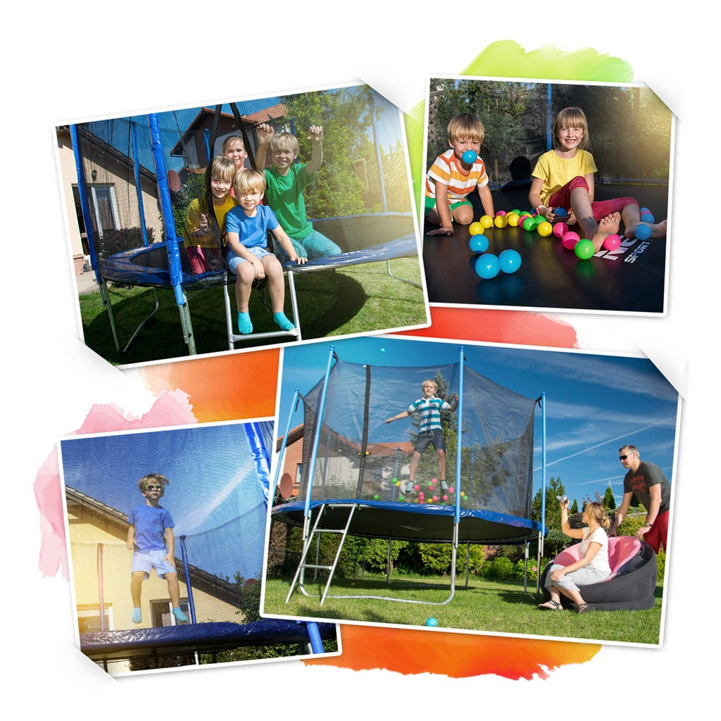 TRAMPOLINA OGRODOWA (365-374cm) 12ft NEOSPORT model 2024